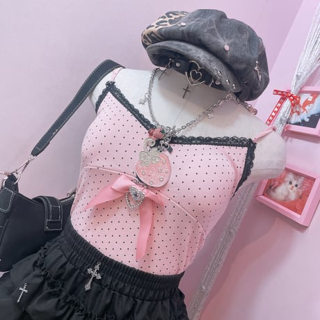 Pinky ドットキャミソール