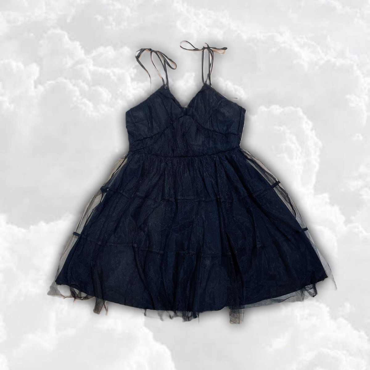 floating heart CHERRY ワンピース+バレッタ 黒 floating heart CHERRY ワンピース+バレッタ 黒