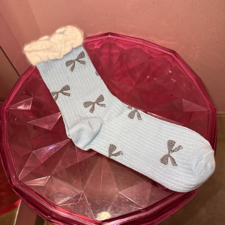フリルリボンソックス