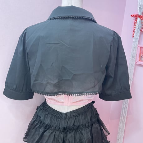 ♡ベルトシアーショートブラウス