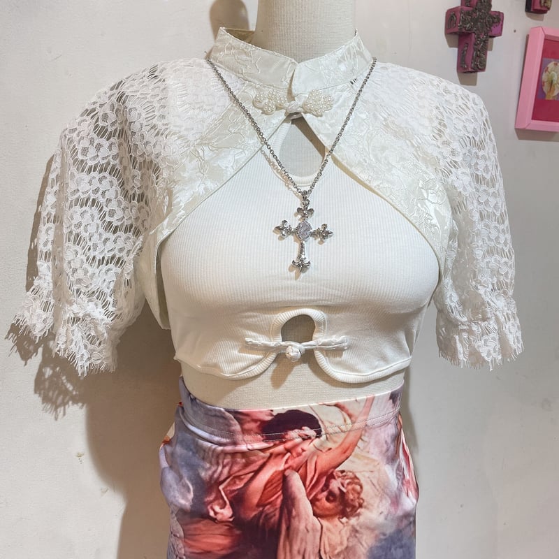 レース切替チャイナボレロ | Romantic Standard ロマンティック