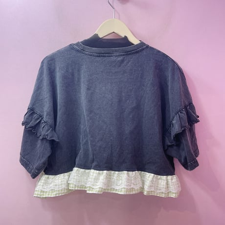 リメイクフリルロゴTシャツ B