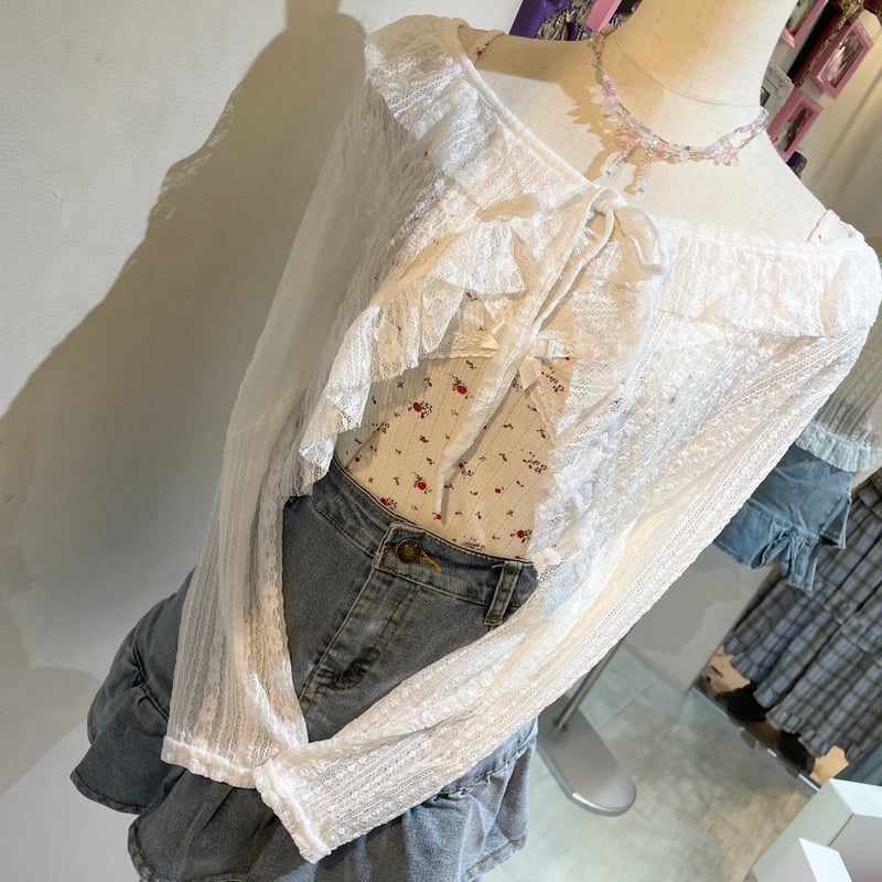 QutieFlash レースフリルボレロ QutieFlash レースフリルボレロ
