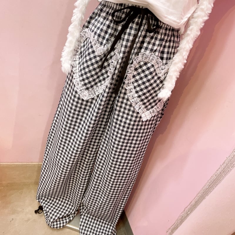♡レースギンガムチェックパンツ | Romantic Standard ロマンティック