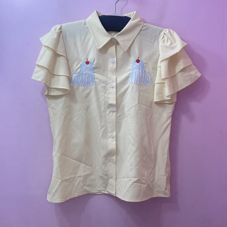Whip malteese ティアードスリーブブラウス