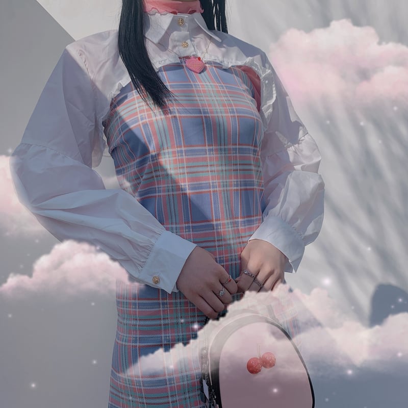 n. 様 ヴェロフォンナ　フリルクロップドシャツ ヴェロフォンナ フリルクロップドシャツ レイヤードライク