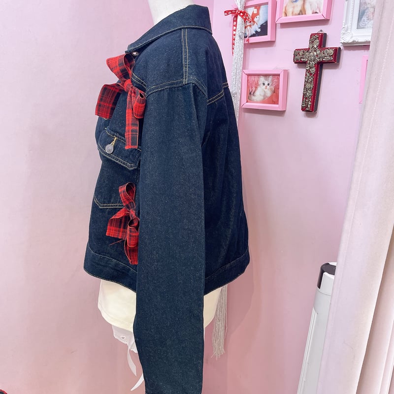 チェックリボンデニムジャケット | Romantic Standard ロマンティック