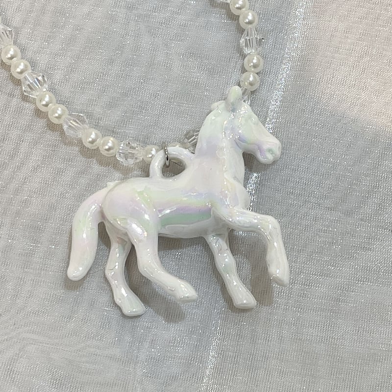 オーロラユニコーンビーズネックレス | Romantic Standard