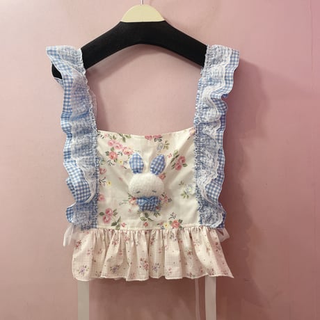 Sleepy rabbit フラワーチェックビスチェ