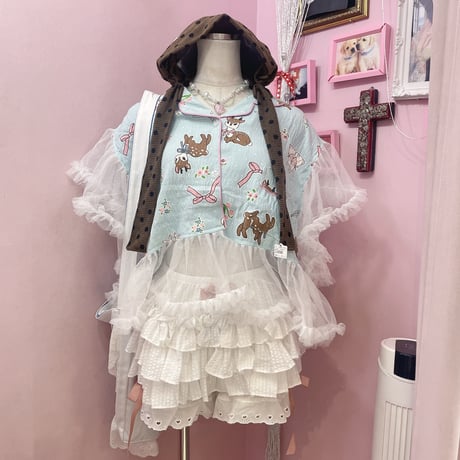 バンビフリルチュールシャツ