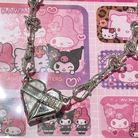 セパレートHEARTブロックネックレス