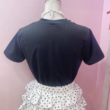 Melody レースモノトーンTシャツ