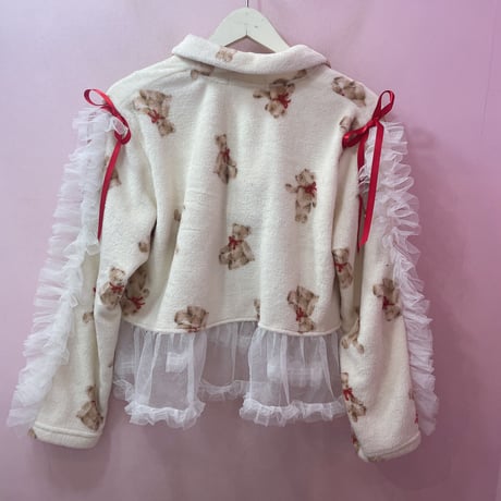 ふわふわBearフリルトップス