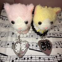 dot ribbon mirror パールネックレス