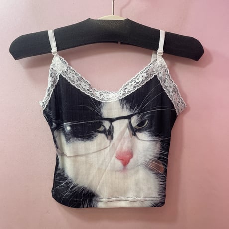 Angry cat キャミソール