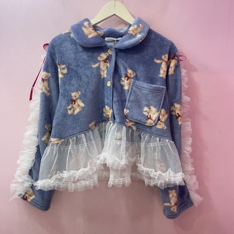 ふわふわBearフリルトップス