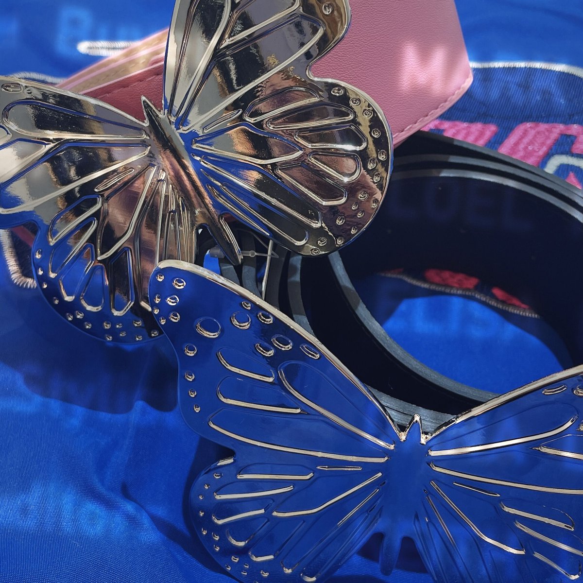 バタフライバックルレザーベルト | Romantic Standard ロマンティック