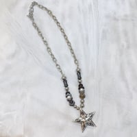 silver STAR チェーンネックレス