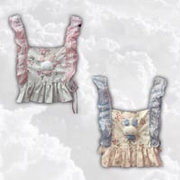 Sleepy rabbit フラワーチェックビスチェ