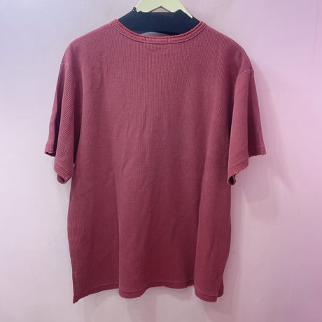 クロス刺繍サーマルTシャツ