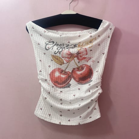 Cherry ノースリーブトップス