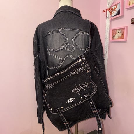 Eyeステッチデニムバッグ