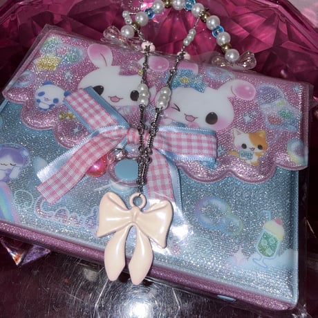 girly ribbon ネックレス