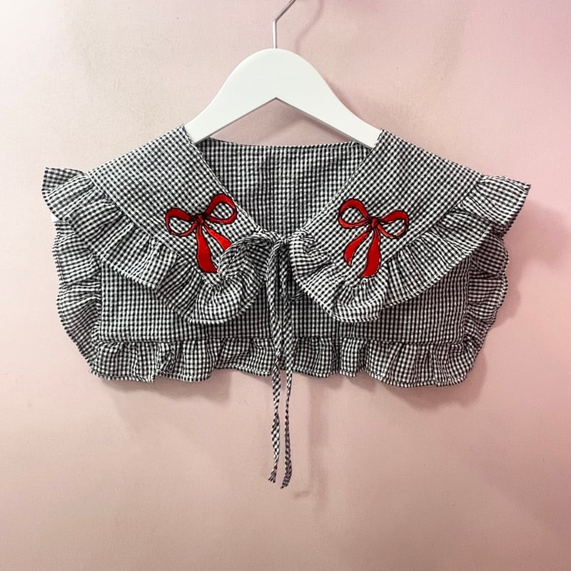 Ribbonチェックつけ襟 | Romantic Standard ロマンティックスタンダード