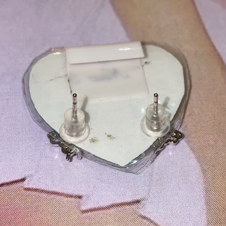 Mini pinkビジューピアス