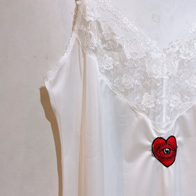 ヴィンテージ古着 花刺繍ランジェリーキャミソールワンピース 刺繍 ランジェリーワンピース – 古着屋Top of the Hillのネット
