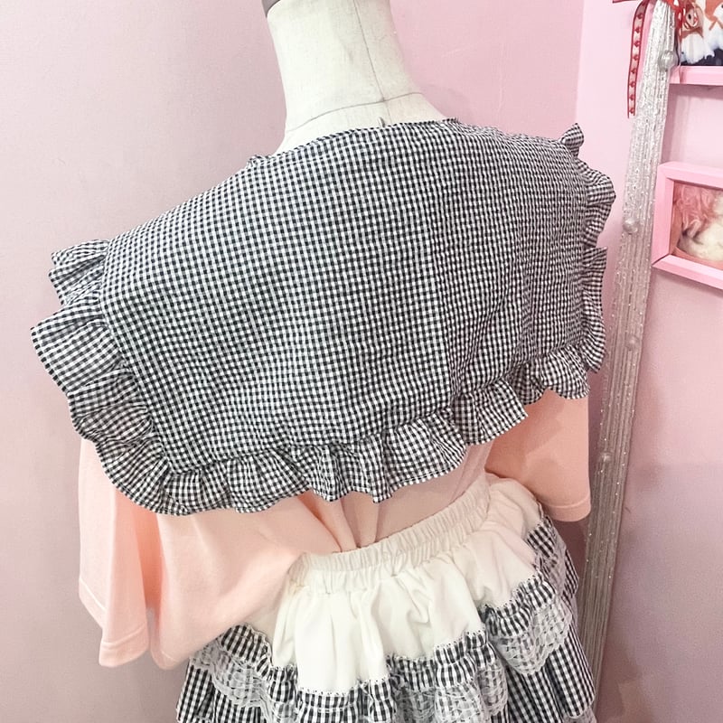 Ribbonチェックつけ襟 | Romantic Standard ロマンティックスタンダード