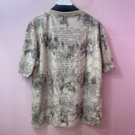 ダメージレタリングTシャツ