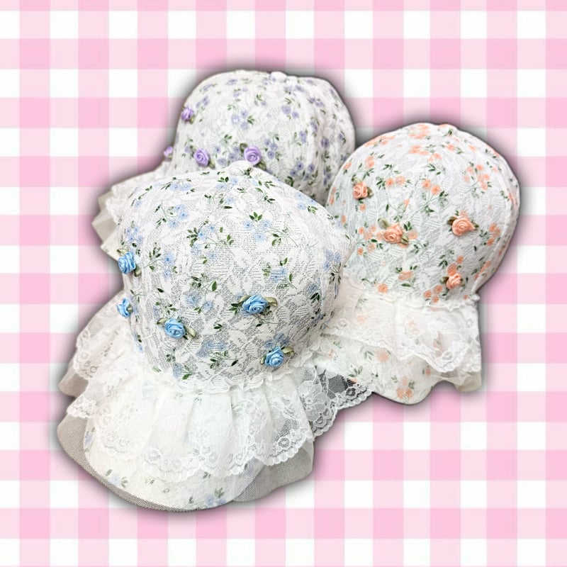 フラワーレースリメイクキャップ | Romantic Standard ロマンティック