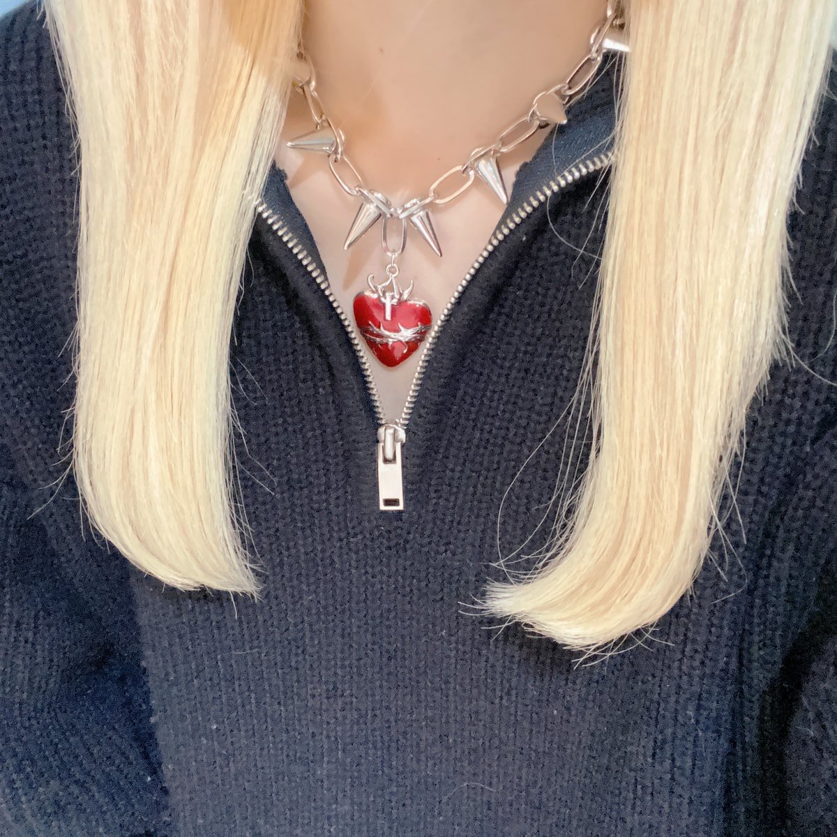 コラソンハートトゲトゲネックレス | Romantic Standard