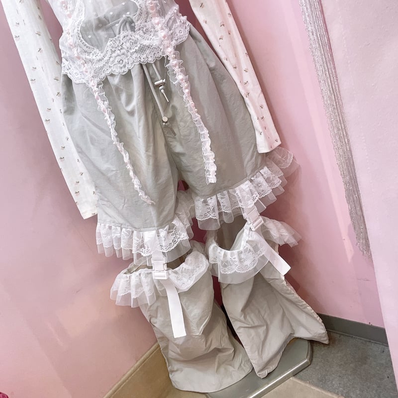 フリルレースナイロンセパレートパンツ | Romantic Standard