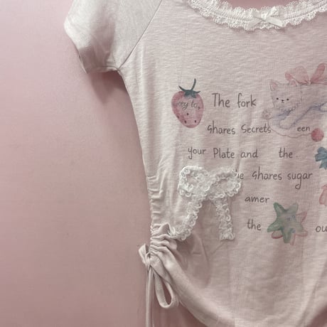 Kitty ribbon カットソー