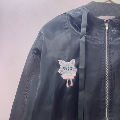 Bad mood kittyシアーパーカー