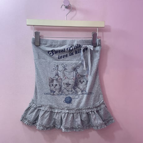 レトロkittyフリルベアトップ