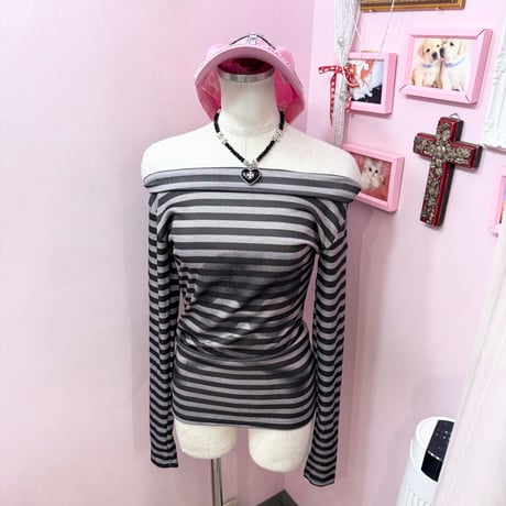 ドクロボーダーカットソー