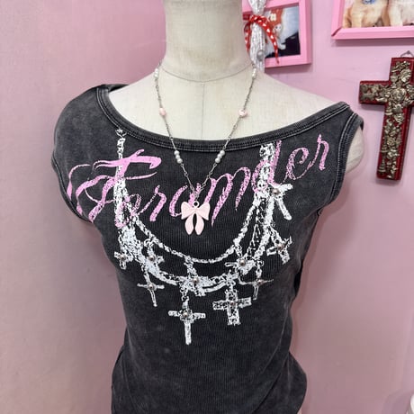 girly ribbon ネックレス