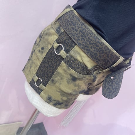 レオパード切替マイクロショートパンツ