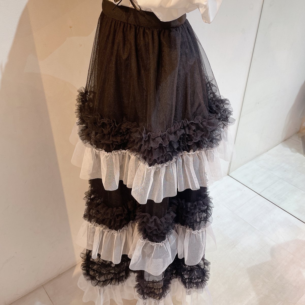 2トーンフリルチュールスカート | Romantic Standard ロマンティック  