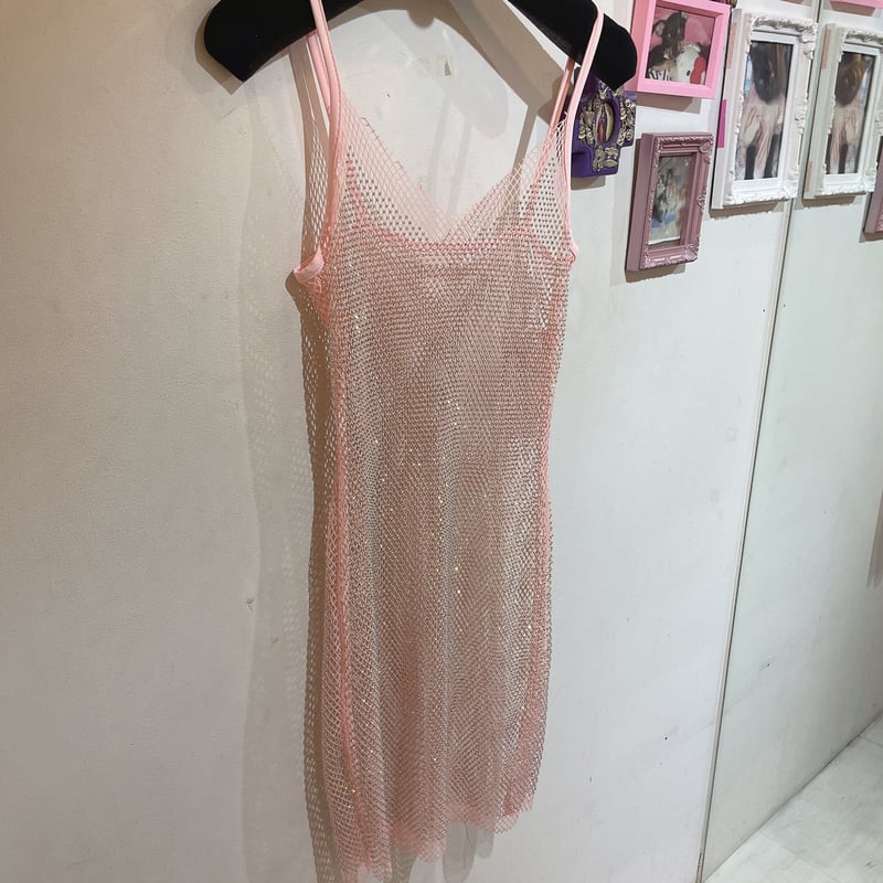 ストーンメッシュキャミワンピース | Romantic Standard