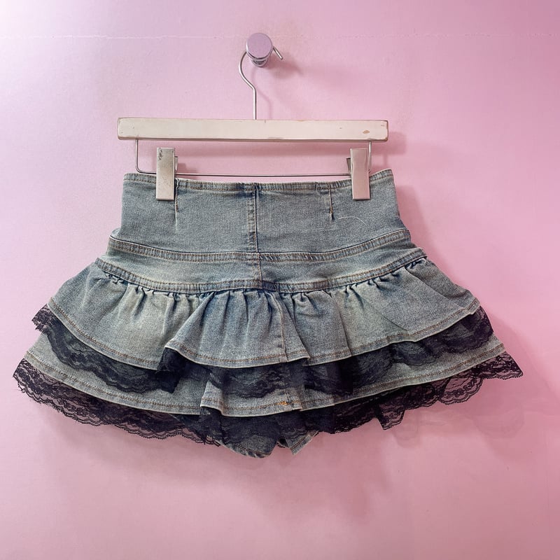 レースフリルデニムスカート | Romantic Standard ロマンティック