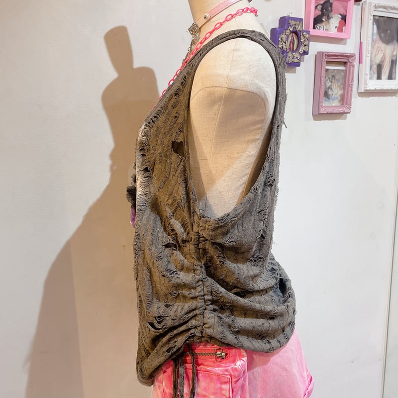 GLAVILby tutuha骨タンクトップグランジ クロスネックレス2点セット GLAVILby tutuha骨タンクトップグランジ クロスネックレス2点