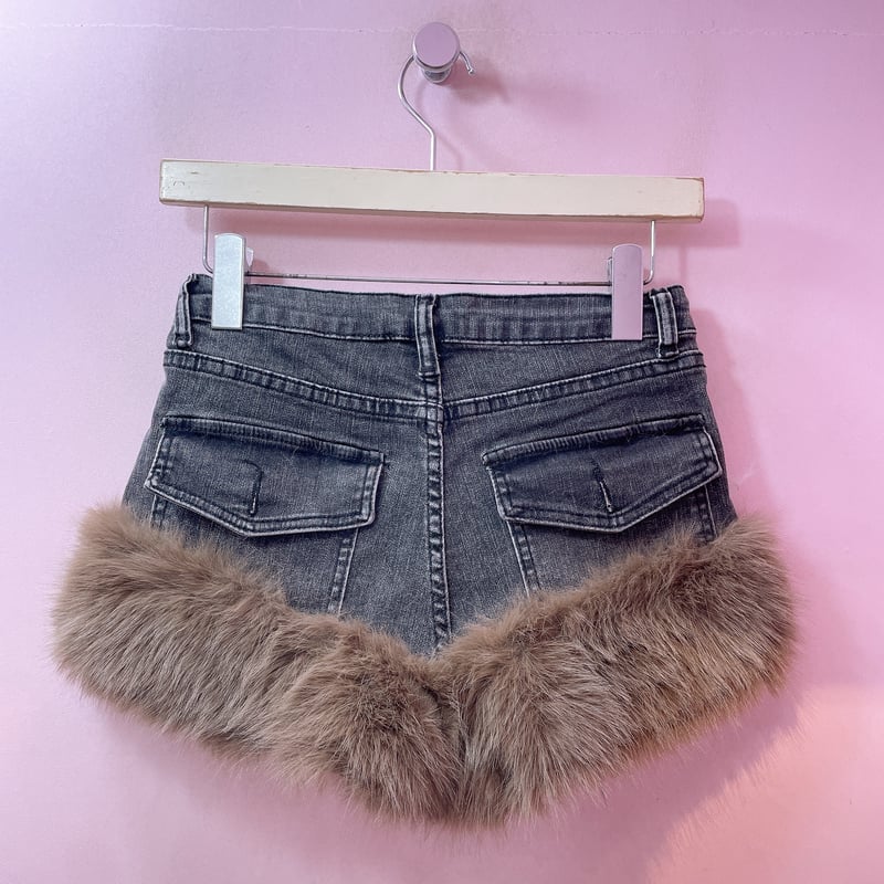 ファーデニムショートパンツ | Romantic Standard ロマンティック