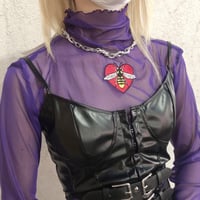 ♡Bee刺繍パワーネットトップス