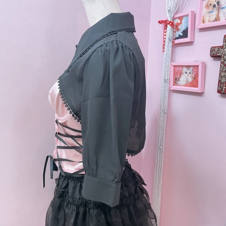 ♡ベルトシアーショートブラウス