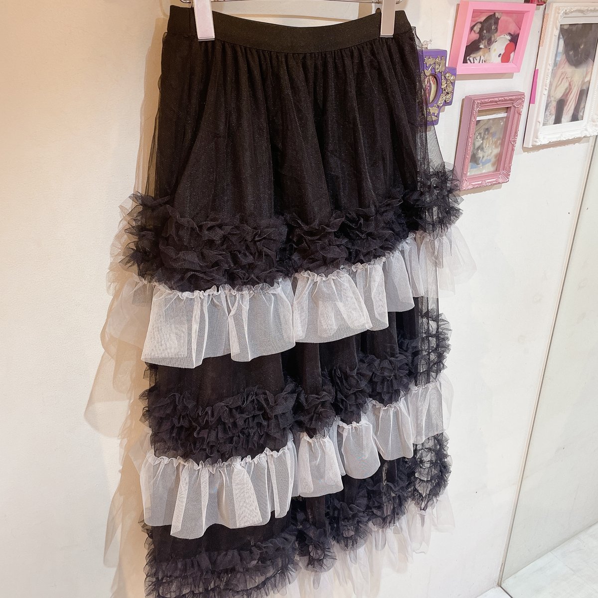 新品同様seventen オーガンジーフリルニットチュールスカート上下セットS organdy frills skirt pants – BUNNY APARTMENT