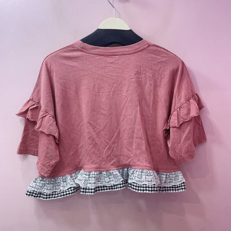 リメイクフリルロゴTシャツ B